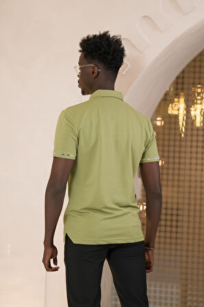 Paul Martin Regular Fit Yaka Garnili Pamuklu Polo Yaka T-shirt