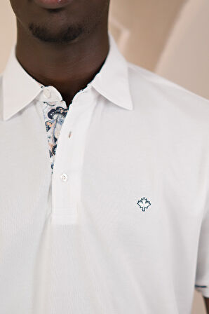 Paul Martin Regular Fit Yaka Garnili Pamuklu Polo Yaka T-shirt
