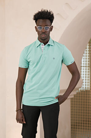 Paul Martin Regular Fit Yaka Garnili Pamuklu Polo Yaka T-shirt