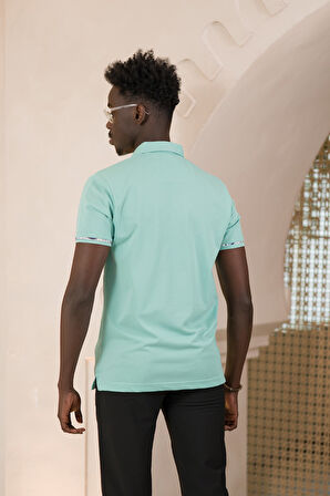 Paul Martin Regular Fit Yaka Garnili Pamuklu Polo Yaka T-shirt