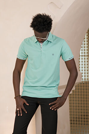 Paul Martin Regular Fit Yaka Garnili Pamuklu Polo Yaka T-shirt