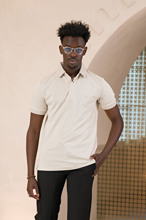Paul Martin Örme Polo Yaka Regular Fit Pamuklu Ve Likralı T-shirt