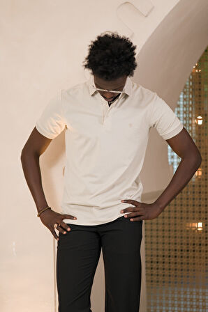 Paul Martin Örme Polo Yaka Regular Fit Pamuklu Ve Likralı T-shirt
