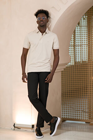 Paul Martin Örme Polo Yaka Regular Fit Pamuklu Ve Likralı T-shirt