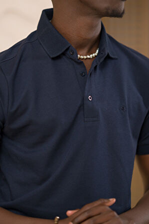 Paul Martin Örme Polo Yaka Regular Fit Pamuklu Ve Likralı T-shirt