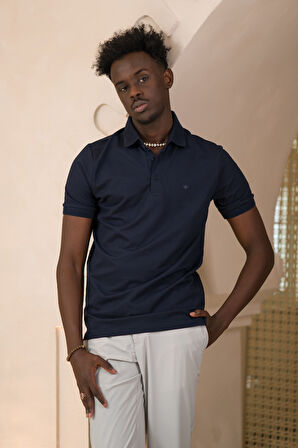 Paul Martin Örme Polo Yaka Regular Fit Pamuklu Ve Likralı T-shirt