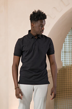 Paul Martin Örme Polo Yaka Regular Fit Pamuklu Ve Likralı T-shirt