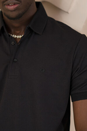 Paul Martin Örme Polo Yaka Regular Fit Pamuklu Ve Likralı T-shirt