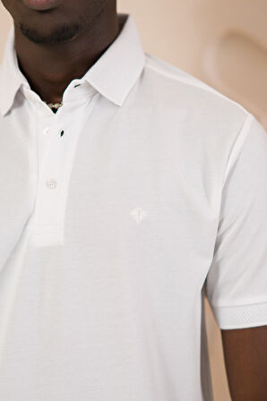 Paul Martin Örme Polo Yaka Regular Fit Pamuklu Ve Likralı T-shirt
