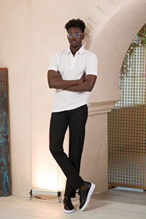 Paul Martin Örme Polo Yaka Regular Fit Pamuklu Ve Likralı T-shirt