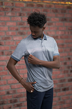 Advante Regular Fit Likralı Pano Desenli Polo Yaka T-shirt
