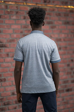 Advante Regular Fit Likralı Pano Desenli Polo Yaka T-shirt