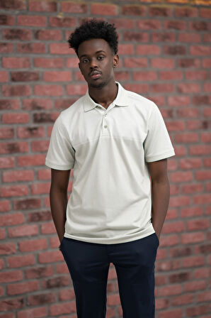 Advante Regular Fit Likralı Pano Desenli Polo Yaka T-shirt