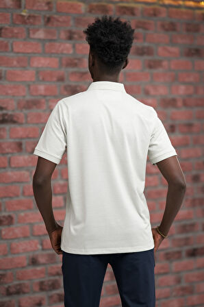 Advante Regular Fit Likralı Pano Desenli Polo Yaka T-shirt