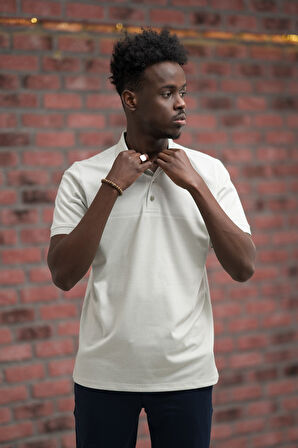 Advante Regular Fit Likralı Pano Desenli Polo Yaka T-shirt