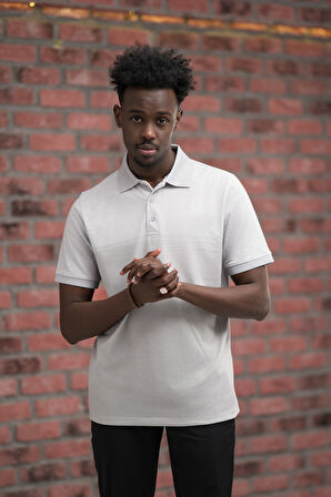 Advante Regular Fit Likralı Pano Desenli Polo Yaka T-shirt