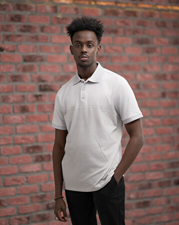Advante Regular Fit Likralı Pano Desenli Polo Yaka T-shirt