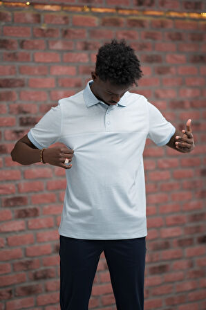 Advante Regular Fit Likralı Pano Desenli Polo Yaka T-shirt