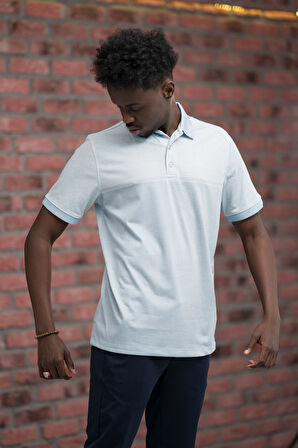 Advante Regular Fit Likralı Pano Desenli Polo Yaka T-shirt