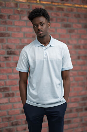 Advante Regular Fit Likralı Pano Desenli Polo Yaka T-shirt