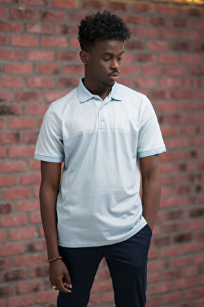 Advante Regular Fit Likralı Pano Desenli Polo Yaka T-shirt