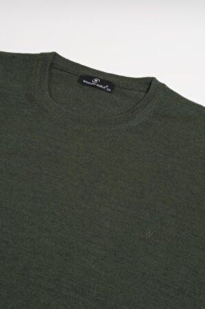 Woolen World Bisiklet Yaka Battal (Büyük Boy) Yünlü Triko Kazak 