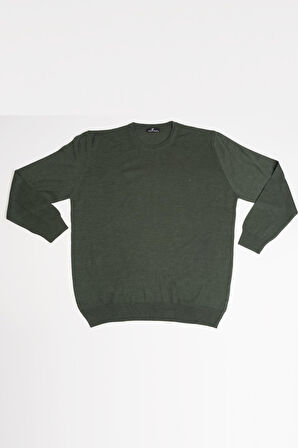 Woolen World Bisiklet Yaka Battal (Büyük Boy) Yünlü Triko Kazak 