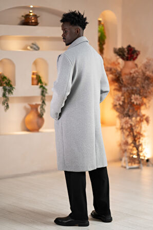 İtalyan Geniş Yaka Oversize (Bol Kesim) Salaş Uzun Kaban