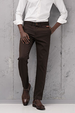 Slimfit Pamuklu Likralı Esnek Mevsimlik Kumaş Pantolon 