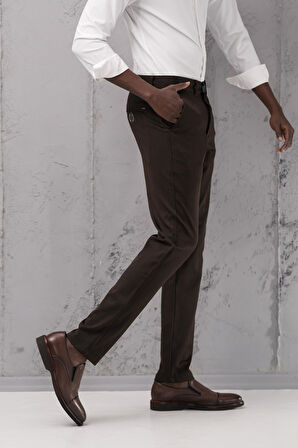 Slimfit Pamuklu Likralı Esnek Mevsimlik Kumaş Pantolon 