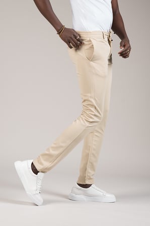 Slimfit Dokulu Dar Paça Beli Lastikli Ve İplikli Yazlık Jogger Pantolon