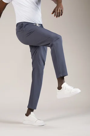 Regular Fit Beli İplikli Ve Lastikli Likralı Pamuklu Yazlık Jogger Pantolon