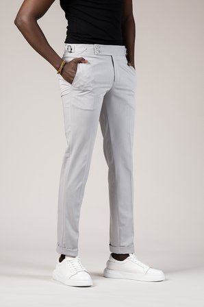 Perpant Slimfit Kemer Tokalı Yazlık Kumaş Pantolon