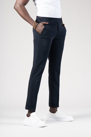 Perpant Slimfit Kemer Tokalı Yazlık Kumaş Pantolon