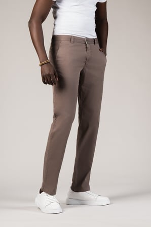 Regular Fit Pamuklu Arka Beli Lastikli Yazlık Chino Pantolon