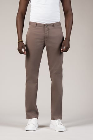 Regular Fit Pamuklu Arka Beli Lastikli Yazlık Chino Pantolon