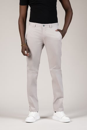 Regular Fit Pamuklu Arka Beli Lastikli Yazlık Chino Pantolon
