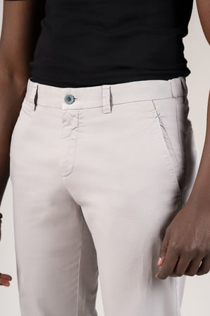 Regular Fit Pamuklu Arka Beli Lastikli Yazlık Chino Pantolon
