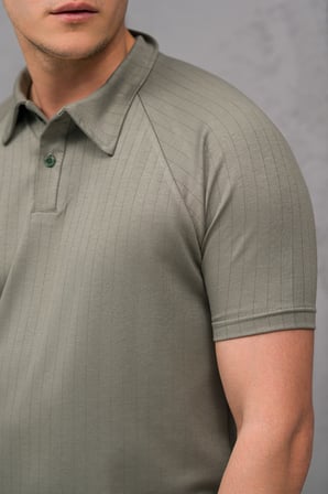 Regular Fit Likralı Kendinden Çizgili Yarım Baggy Pantolonlu T-shirt Takım