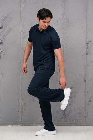 Regular Fit Likralı Kendinden Çizgili Yarım Baggy Pantolonlu T-shirt Takım