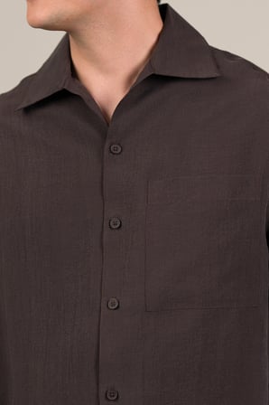 Oversize Lyocell Kumaş Cepli Salaş Kesim Yazlık Gömlek