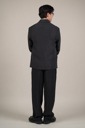 Oversize Modal Kumaş Astarlı Bol Kesim Kruvaze Takım Elbise