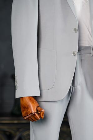 Slimfit Mono Yaka Çift Düğmeli Astarlı 6 Drop Likralı Jogger Takım Elbise