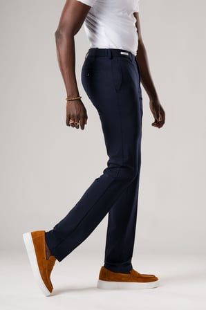 Slimfit Beli Yarım Lastikli Esnek Kumaş Rayon Yazlık Pantolon