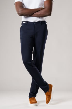 Slimfit Beli Yarım Lastikli Esnek Kumaş Rayon Yazlık Pantolon