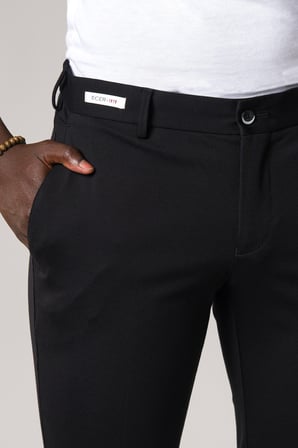 Slimfit Beli Yarım Lastikli Esnek Kumaş Rayon Yazlık Pantolon