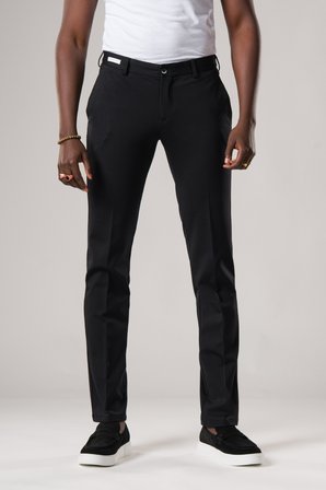 Slimfit Beli Yarım Lastikli Esnek Kumaş Rayon Yazlık Pantolon
