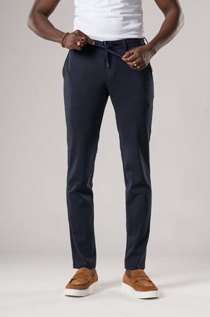 Slimfit Beli Lastikli ve İplikli Dokulu Likralı Yazlık Jogger Pantolon