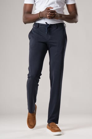 Slimfit Beli Lastikli ve İplikli Dokulu Likralı Yazlık Jogger Pantolon