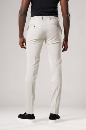 Slimfit Beli Lastikli ve İplikli Dokulu Likralı Yazlık Jogger Pantolon